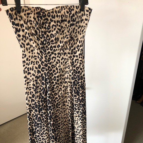 Strapless Notice leopard dress - Picture 2 of 3